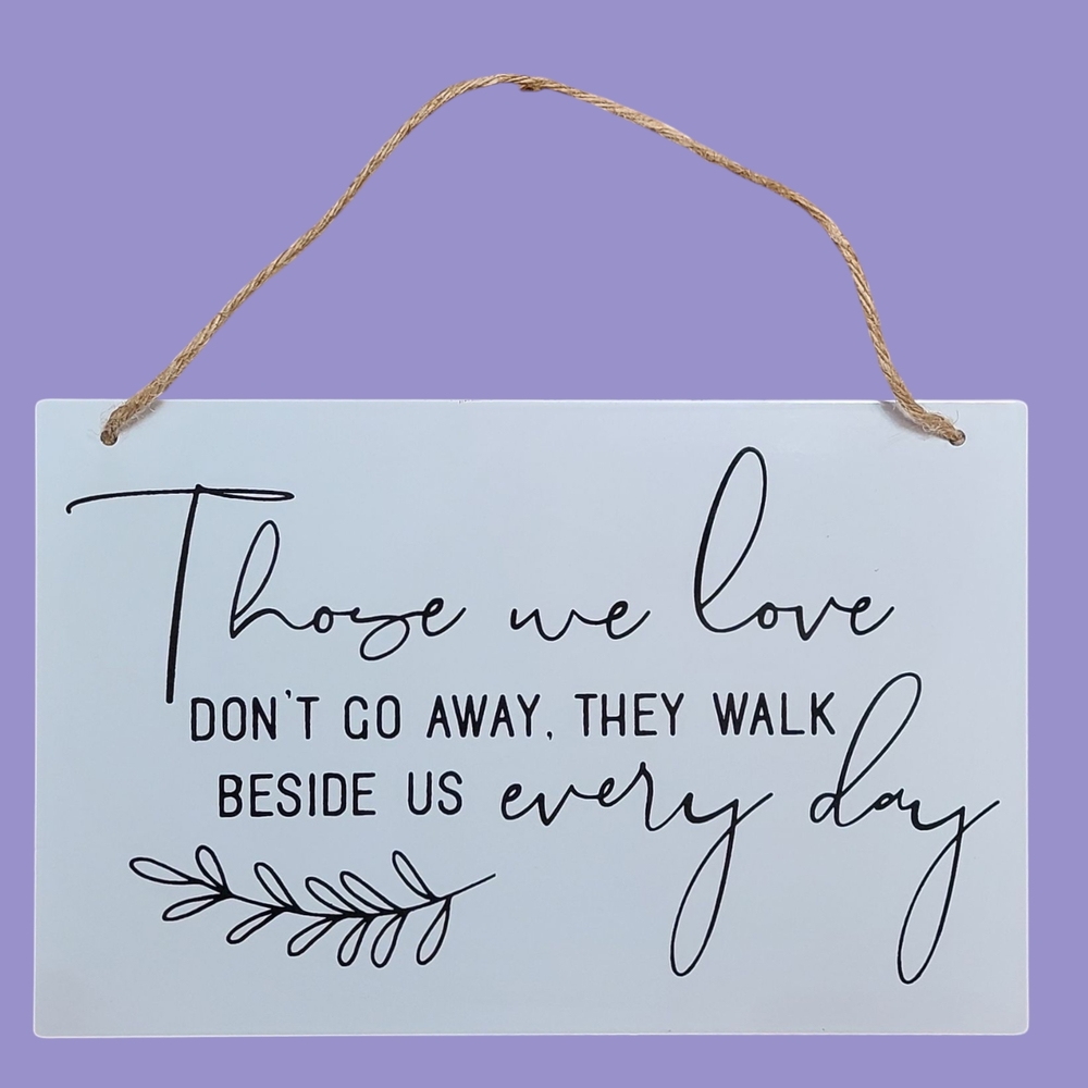 Inspirational White Wall Sign